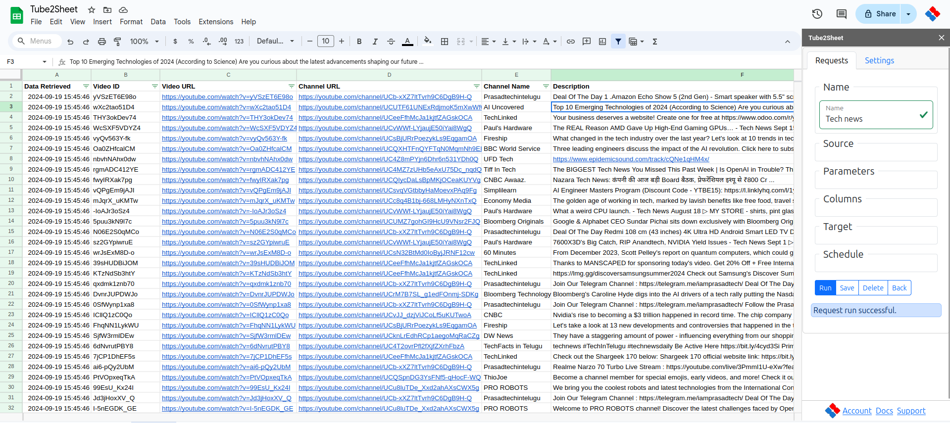 Query Result