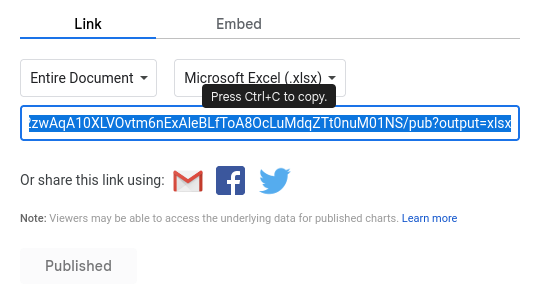Publish to Web