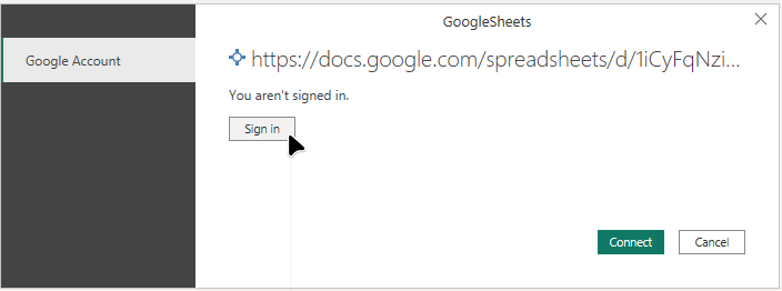 Sign In to Google