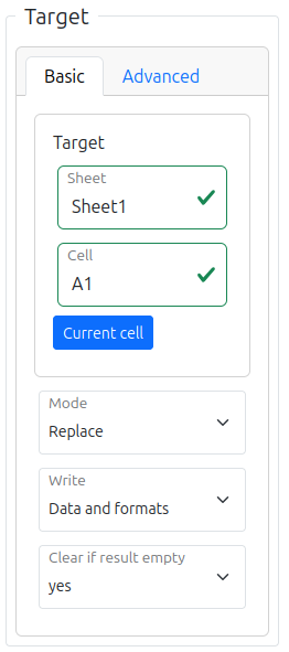 Basic Options